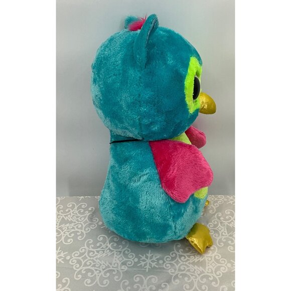 Ty Beanie Boo Opal Owl Plush Stuffed Animal 17" Birthday July 6 - Picture 2 of 7